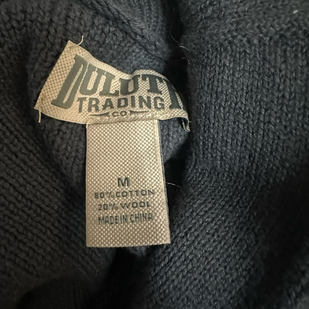 Duluth Trading Co Navy Blue Men's Turtleneck Sweater - Picture 7 of 8